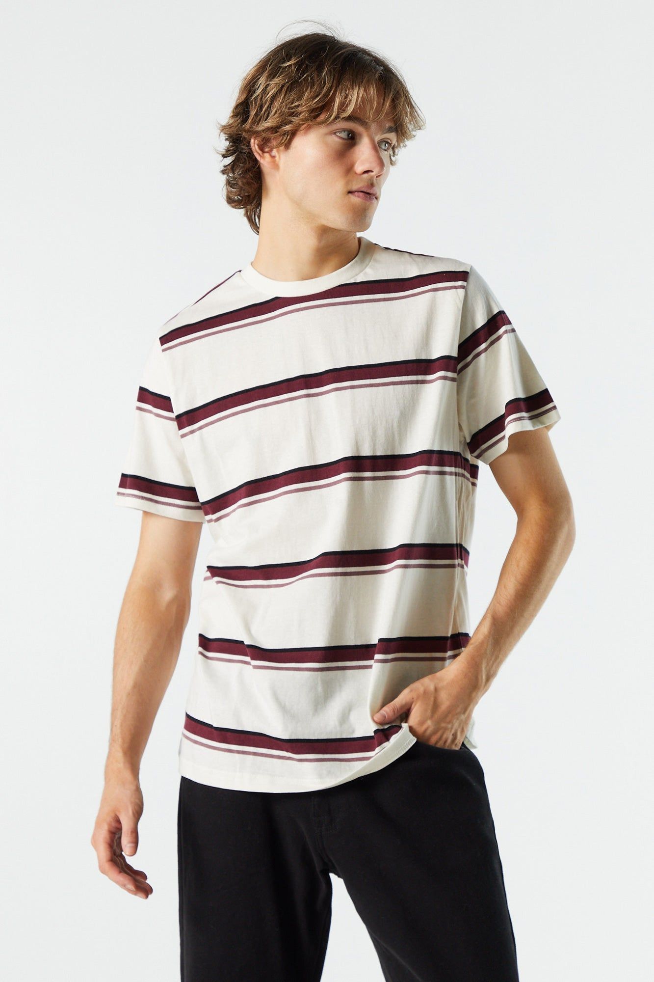 Striped Crewneck T-Shirt sold by Urban Planet product image thumbnail 7
