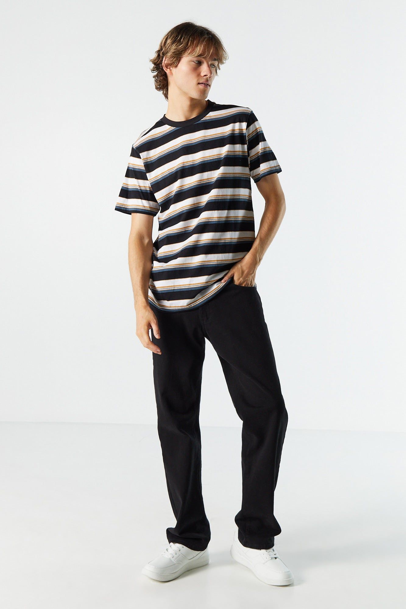 Striped Crewneck T-Shirt sold by Urban Planet product image thumbnail 6