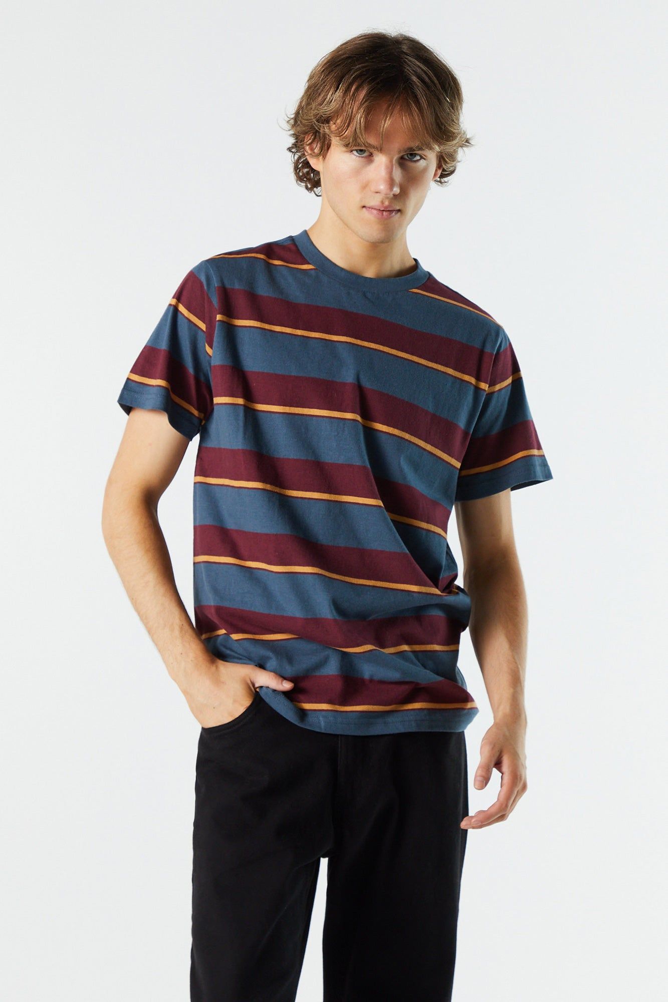 Striped Crewneck T-Shirt sold by Urban Planet