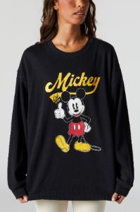 Mickey Graphic Boyfriend Sweatshirt sold by Urban Planet