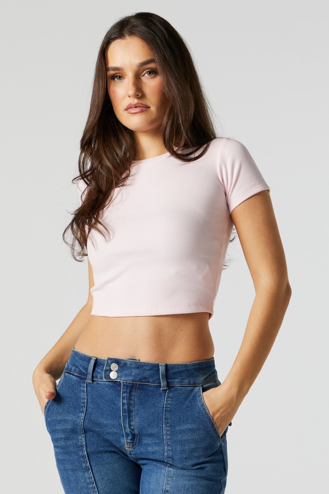 T-shirt ultracourt côtelé sold by Urban Planet product image thumbnail 2