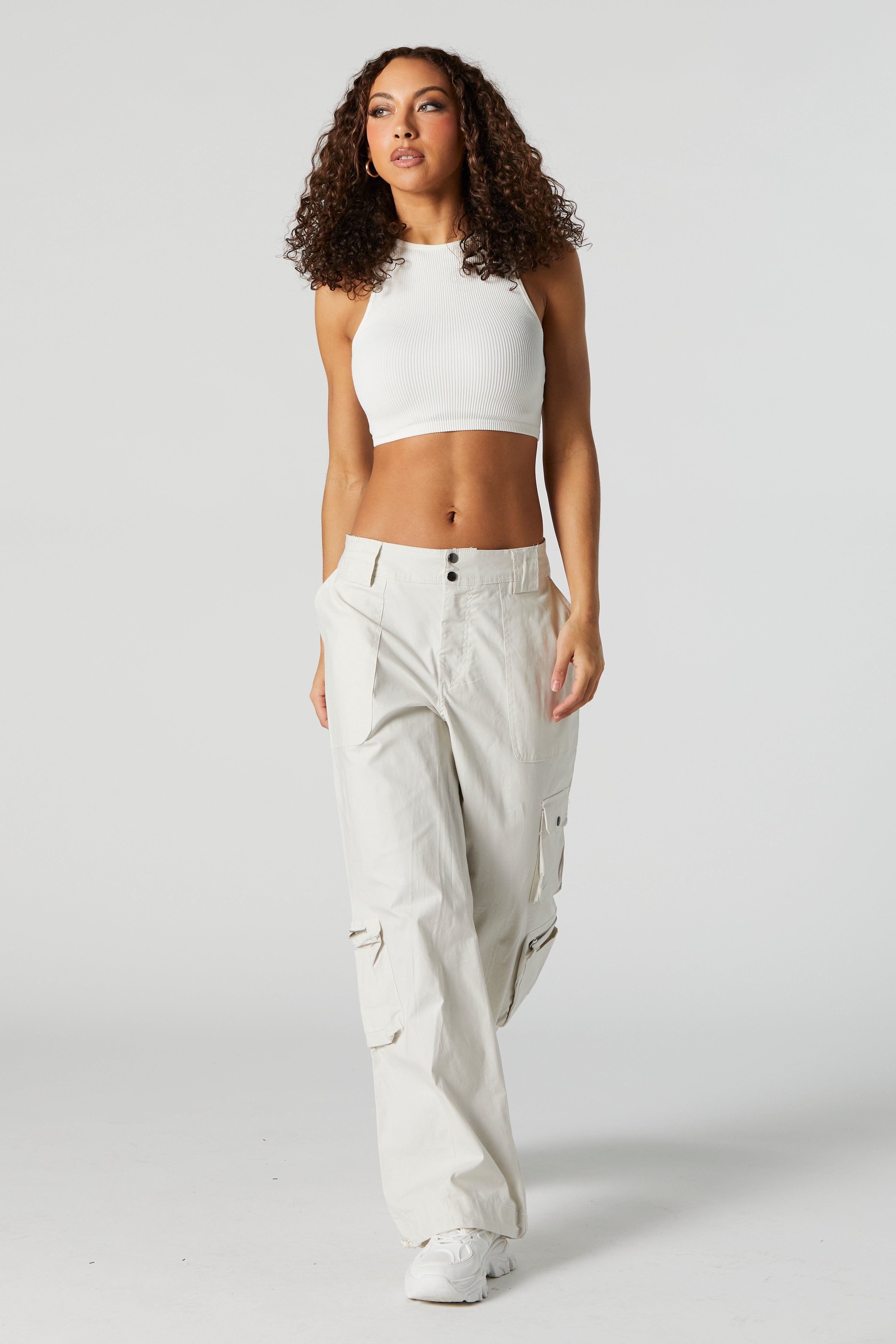 Seamless Ribbed Cropped Tank sold by Urban Planet product image thumbnail 3