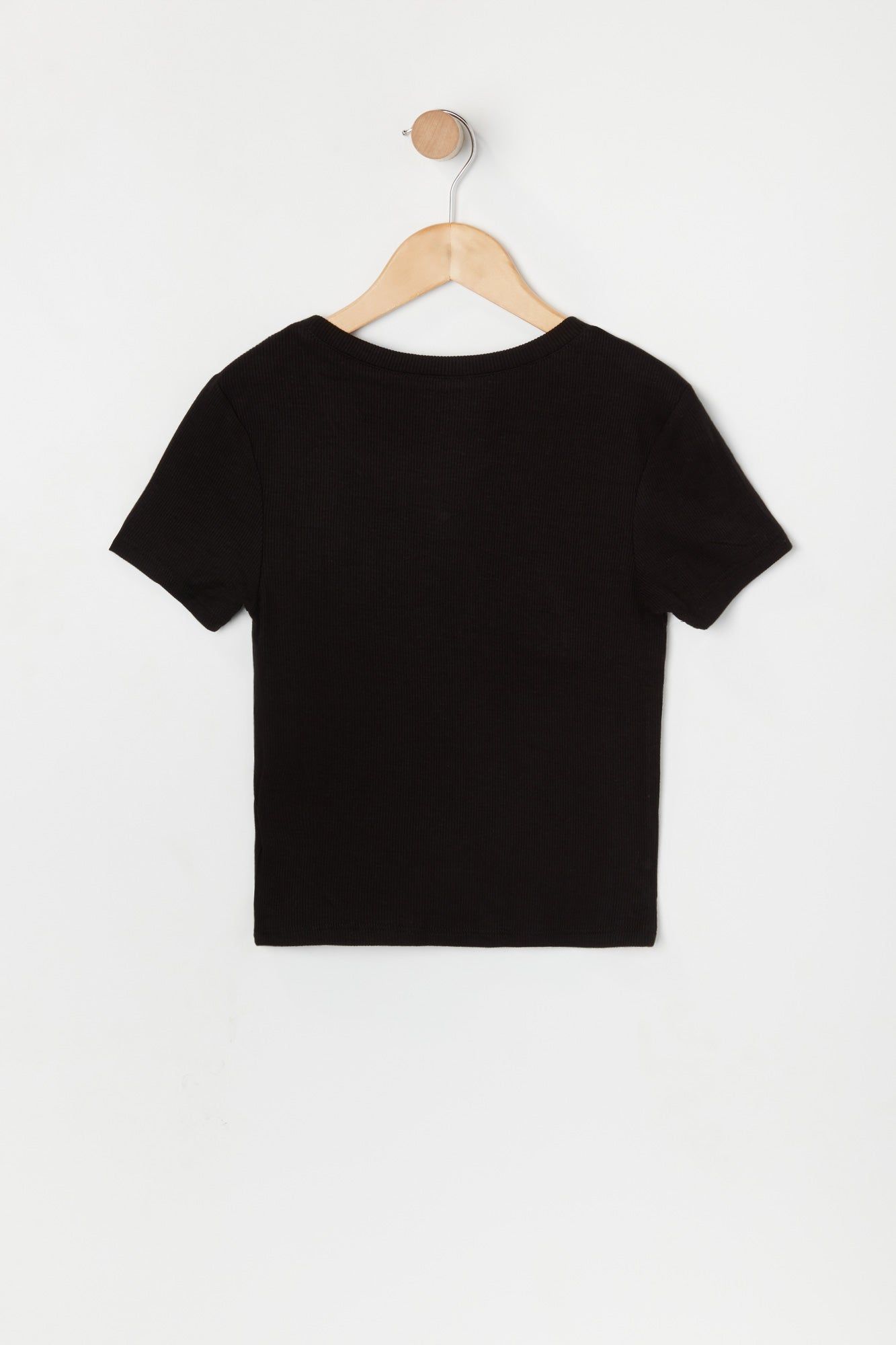 T-shirt ras du cou ultra court côtelé pour fille sold by Urban Planet product image thumbnail 2