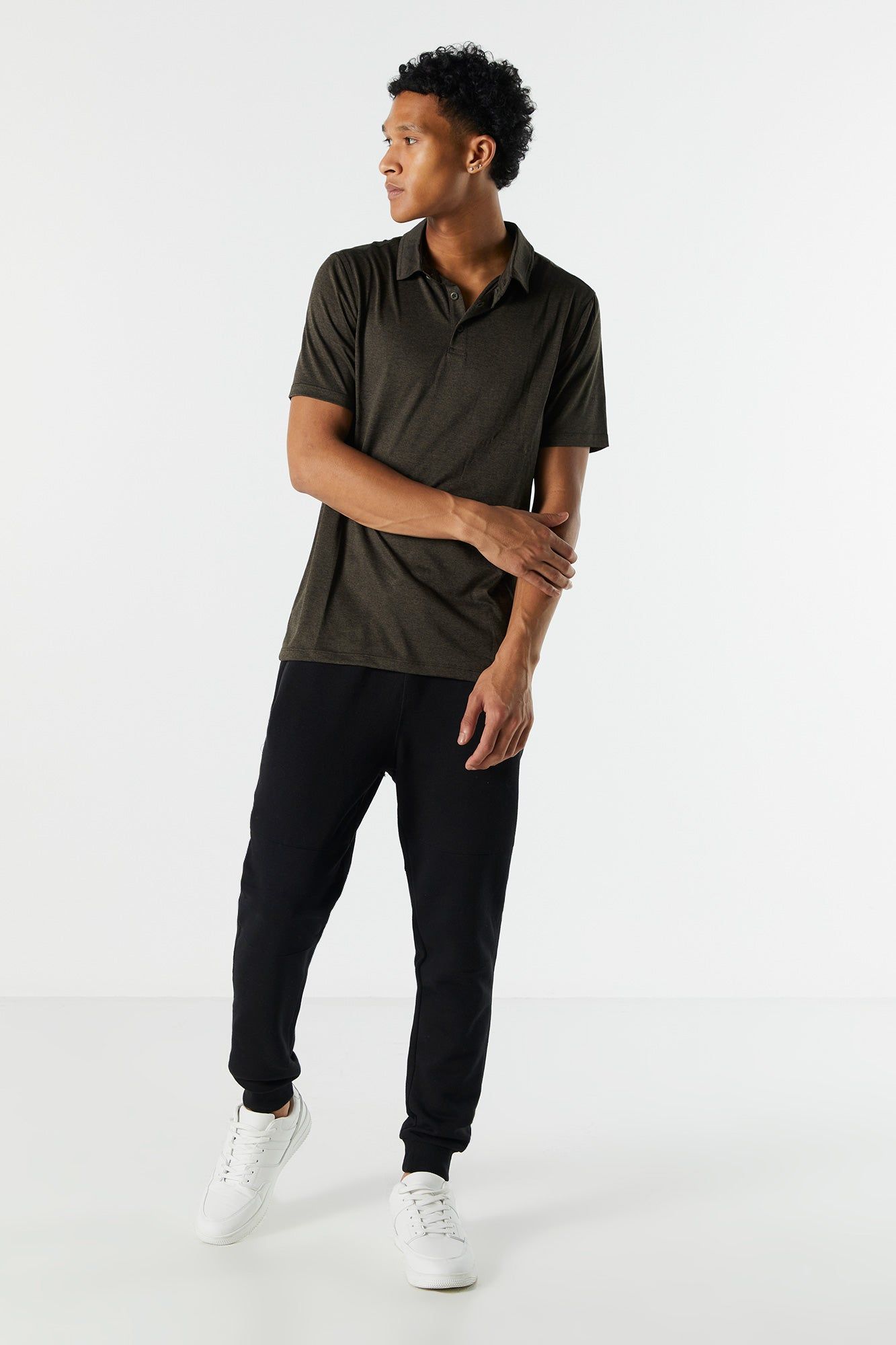 Solid Polo Shirt sold by Urban Planet product image thumbnail 3