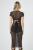 Robe midi en dentelle diaphane avec découpes sold by Urban Planet