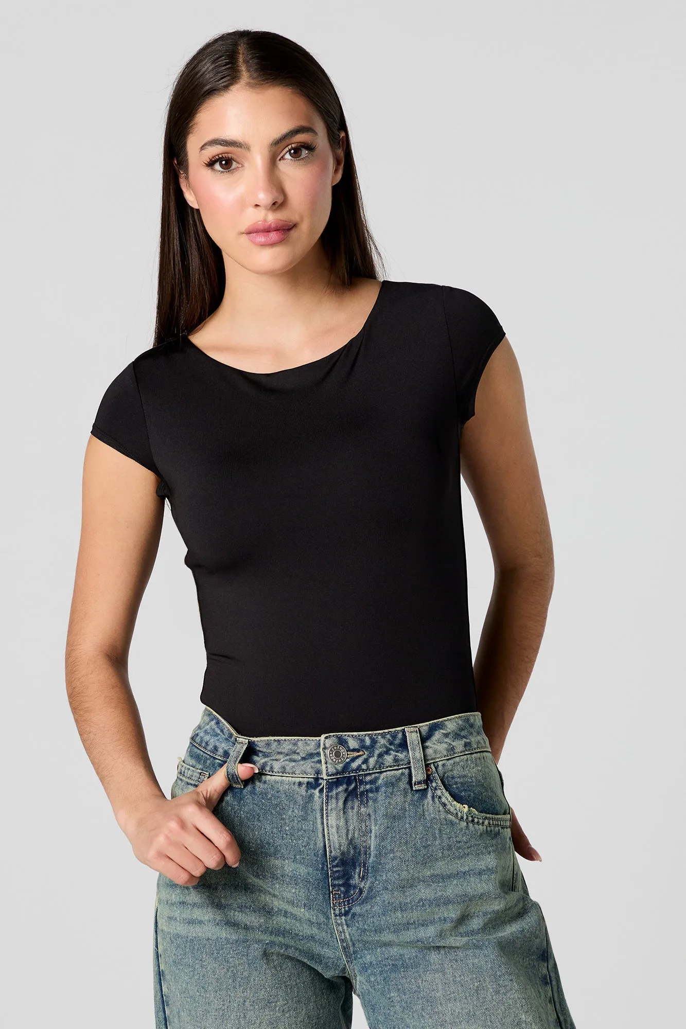 Contour Boat Neck Bodysuit sold by Urban Planet product image thumbnail 5