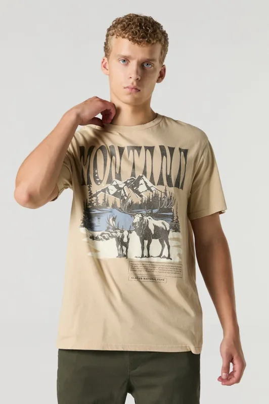 T-shirt à imprimé Montana sold by Urban Planet