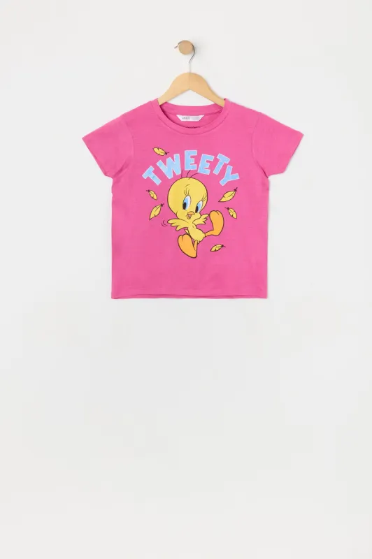 Girls Tweety Bird Graphic T-Shirt sold by Urban Planet