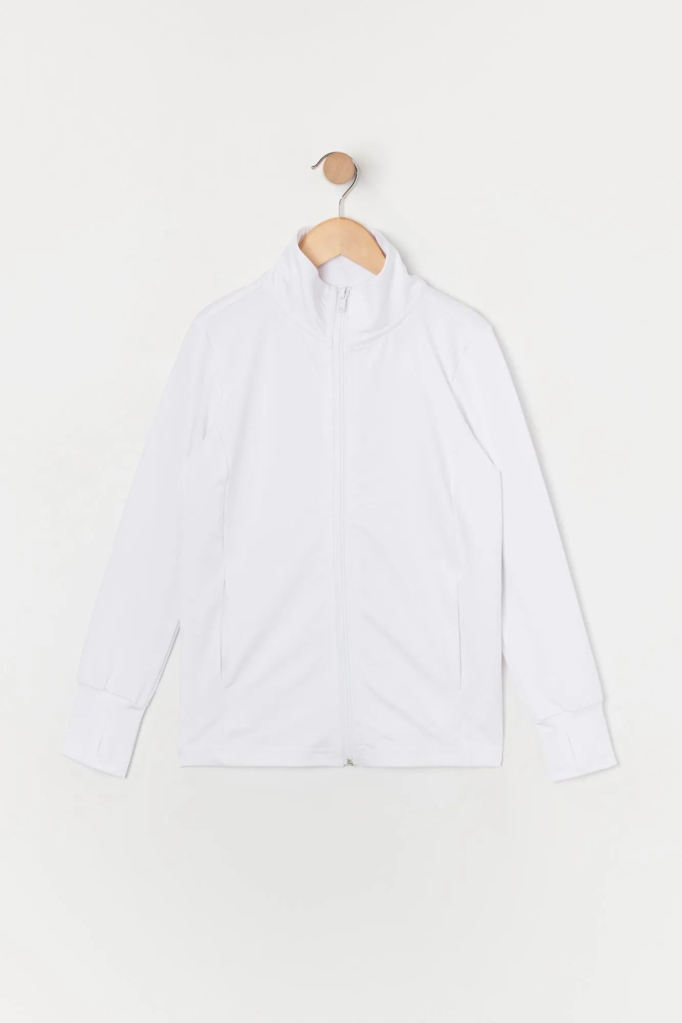 Blouson Active avec fermeture à glissière pour fille blanc sold by Urban Planet