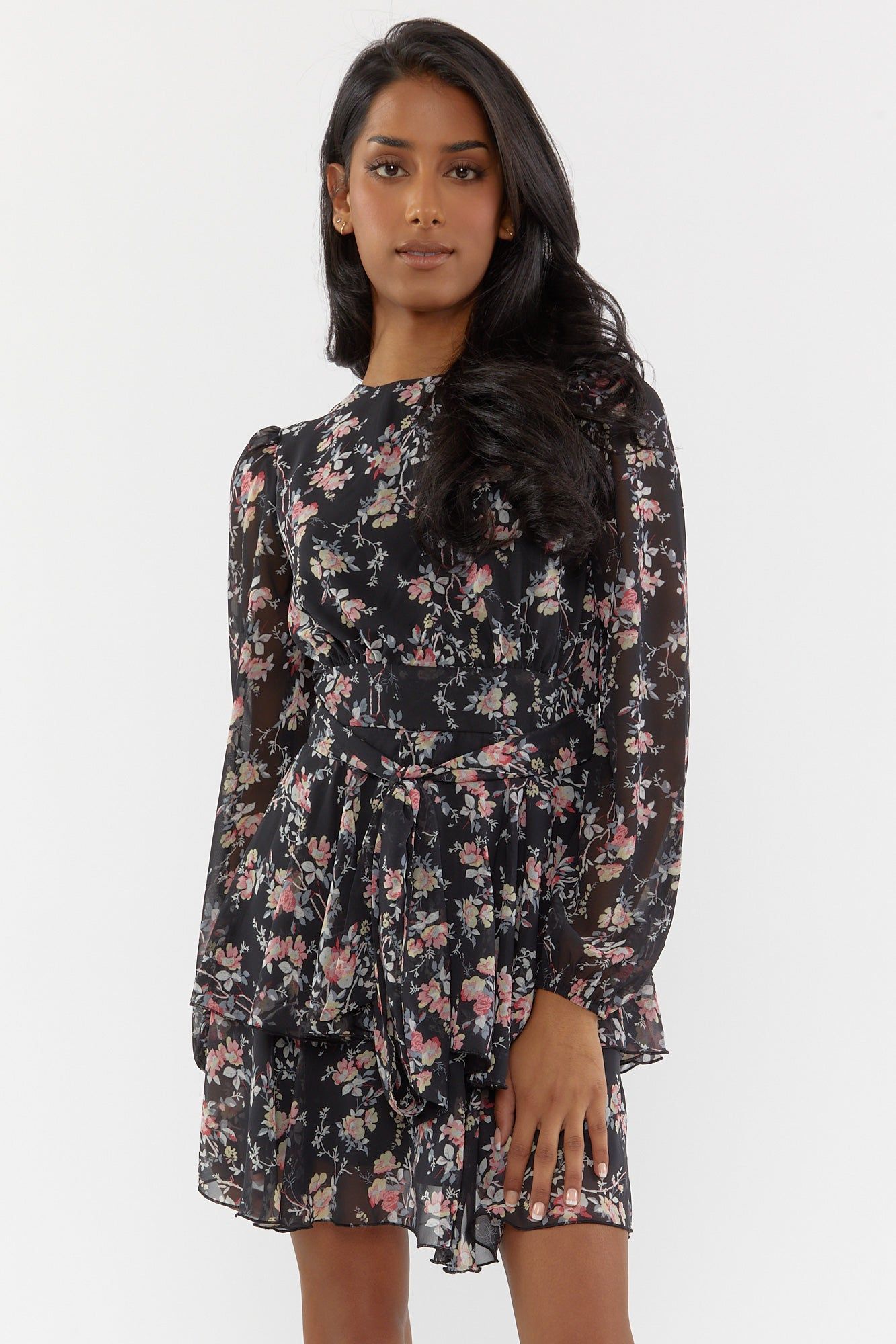 Floral Belted Mini Dress sold by Urban Planet product image thumbnail 5