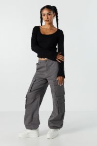 Ribbed Bell Sleeve Long Sleeve Top sold by Urban Planet