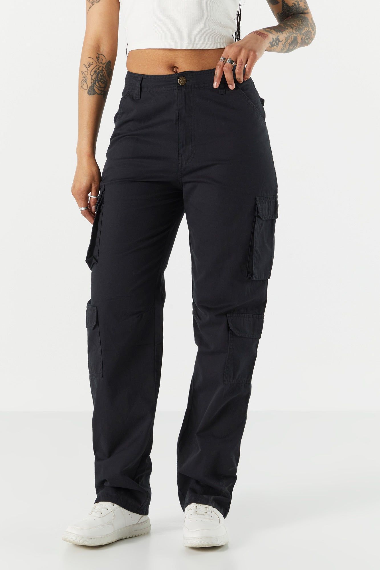 Pantalon cargo avec poches multiples sold by Urban Planet product image thumbnail 10