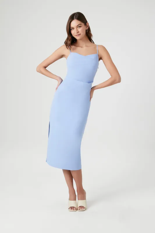 Satin Cowl Neck Midi Dress sold by Urban Planet