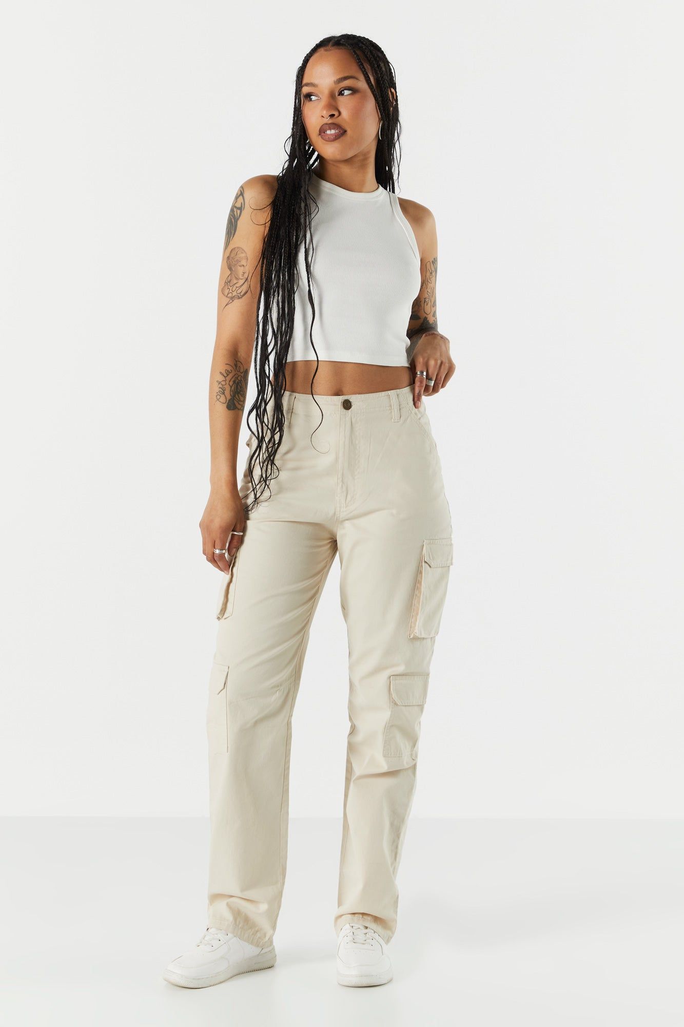 Pantalon cargo avec poches multiples sold by Urban Planet product image thumbnail 12