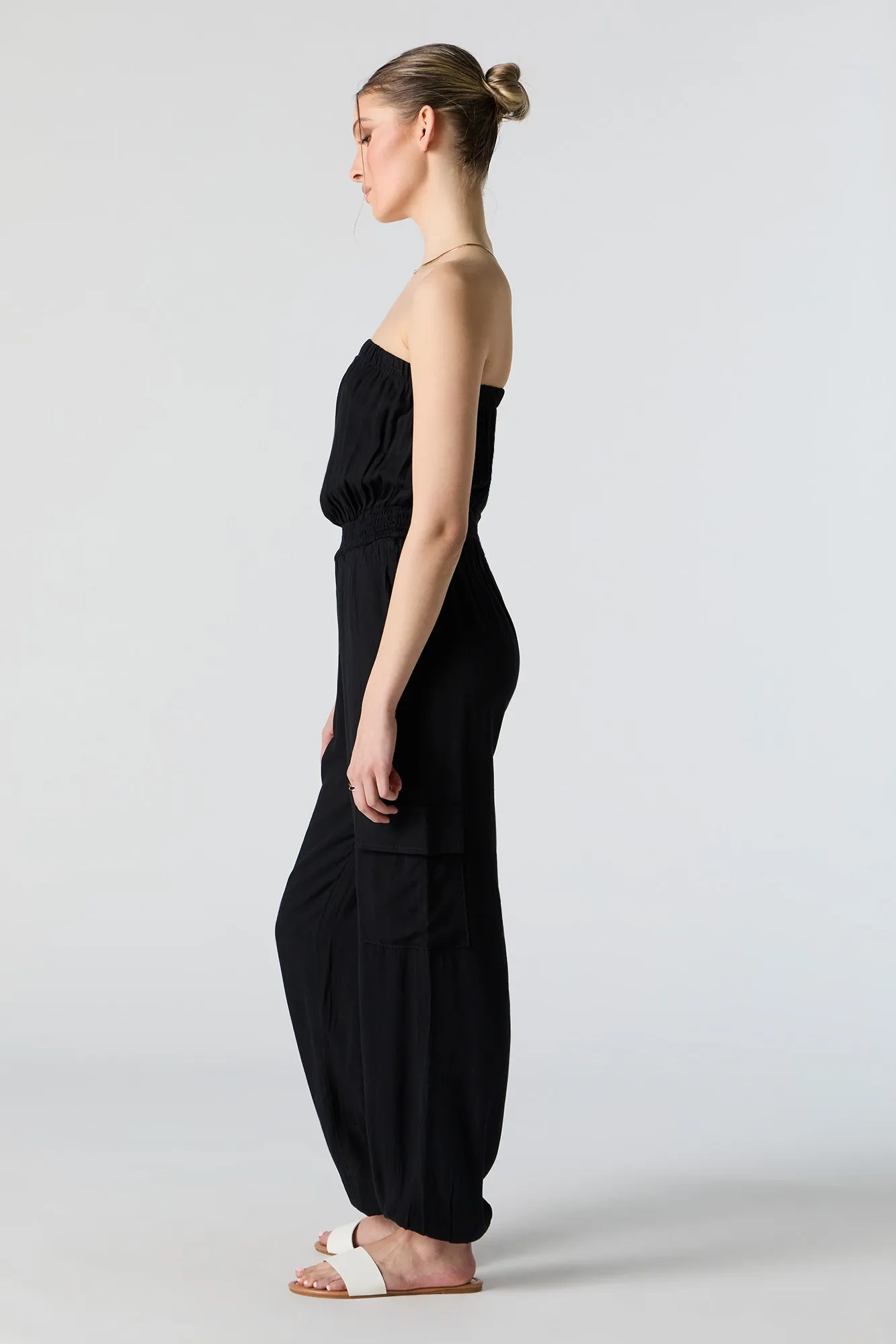 Strapless Cargo Jumpsuit sold by Urban Planet product image thumbnail 5