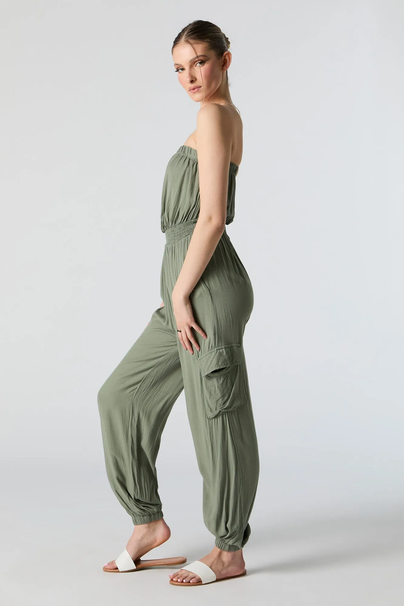 Strapless Cargo Jumpsuit sold by Urban Planet product image thumbnail 2