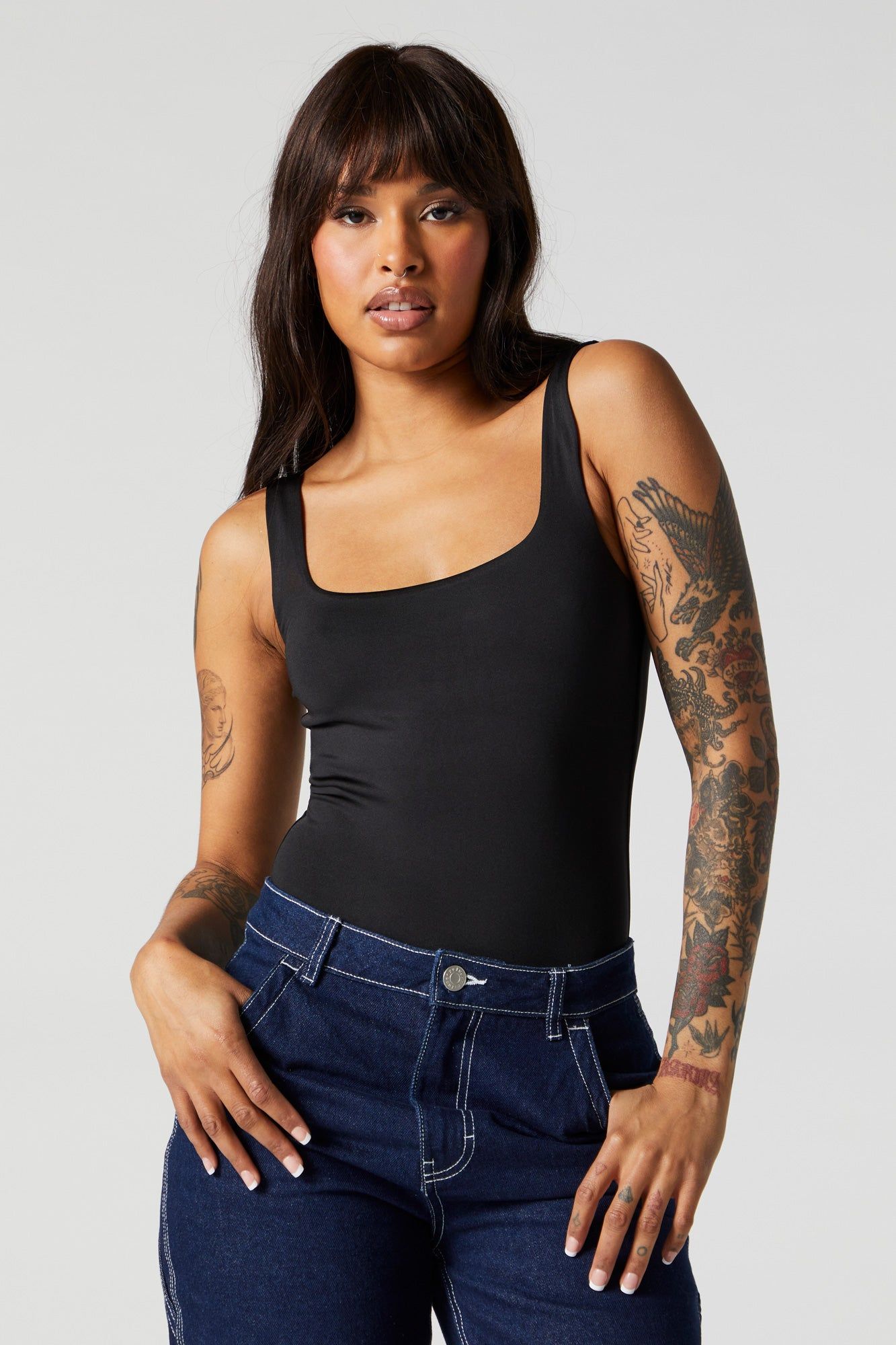 Maillot profilé sans manches avec encolure carrée sold by Urban Planet product image thumbnail 5