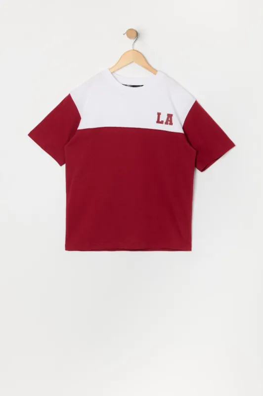 Boys LA Graphic Colourblock T-Shirt sold by Urban Planet