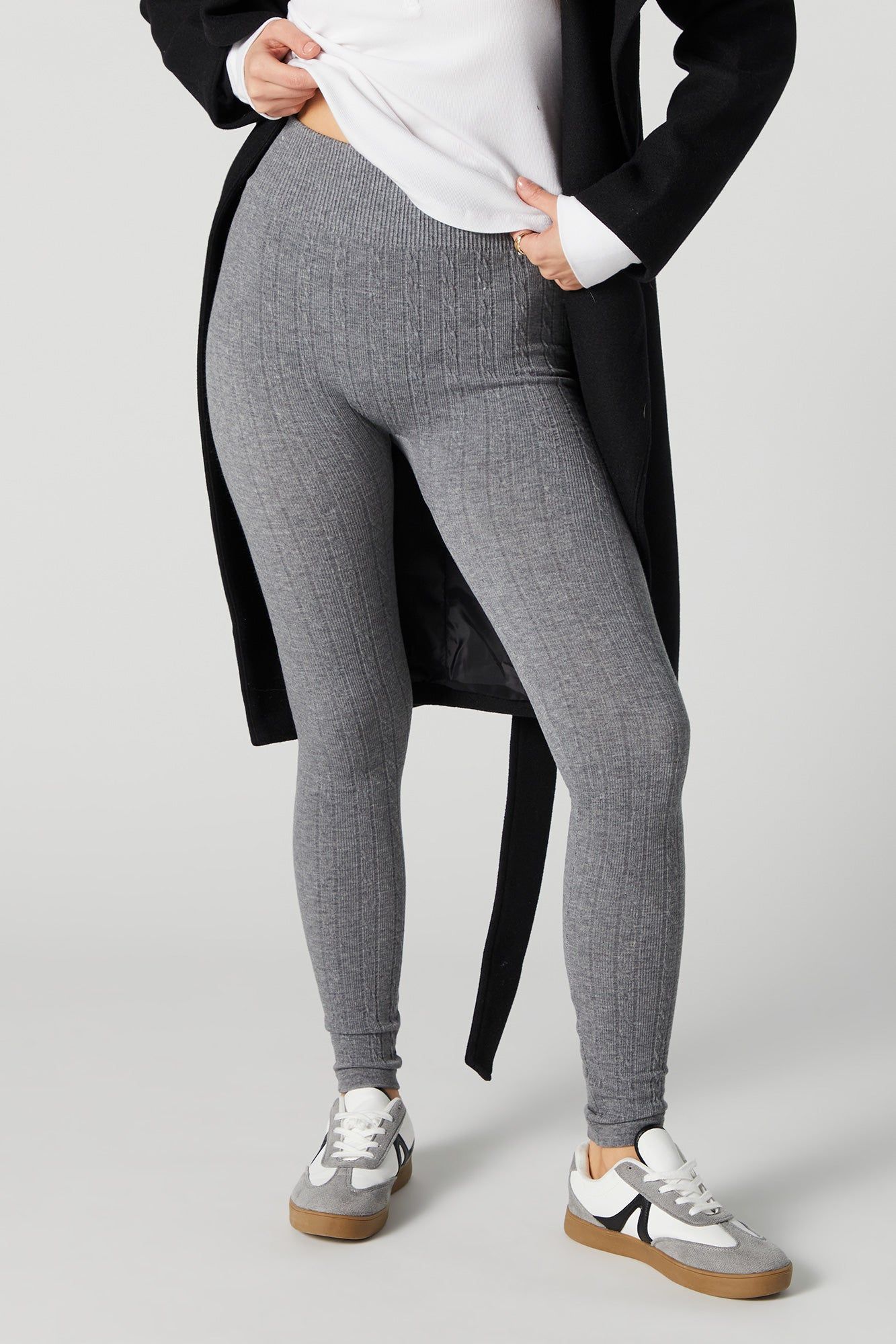 Seamless Ribbed Fleece Lined Legging sold by Urban Planet