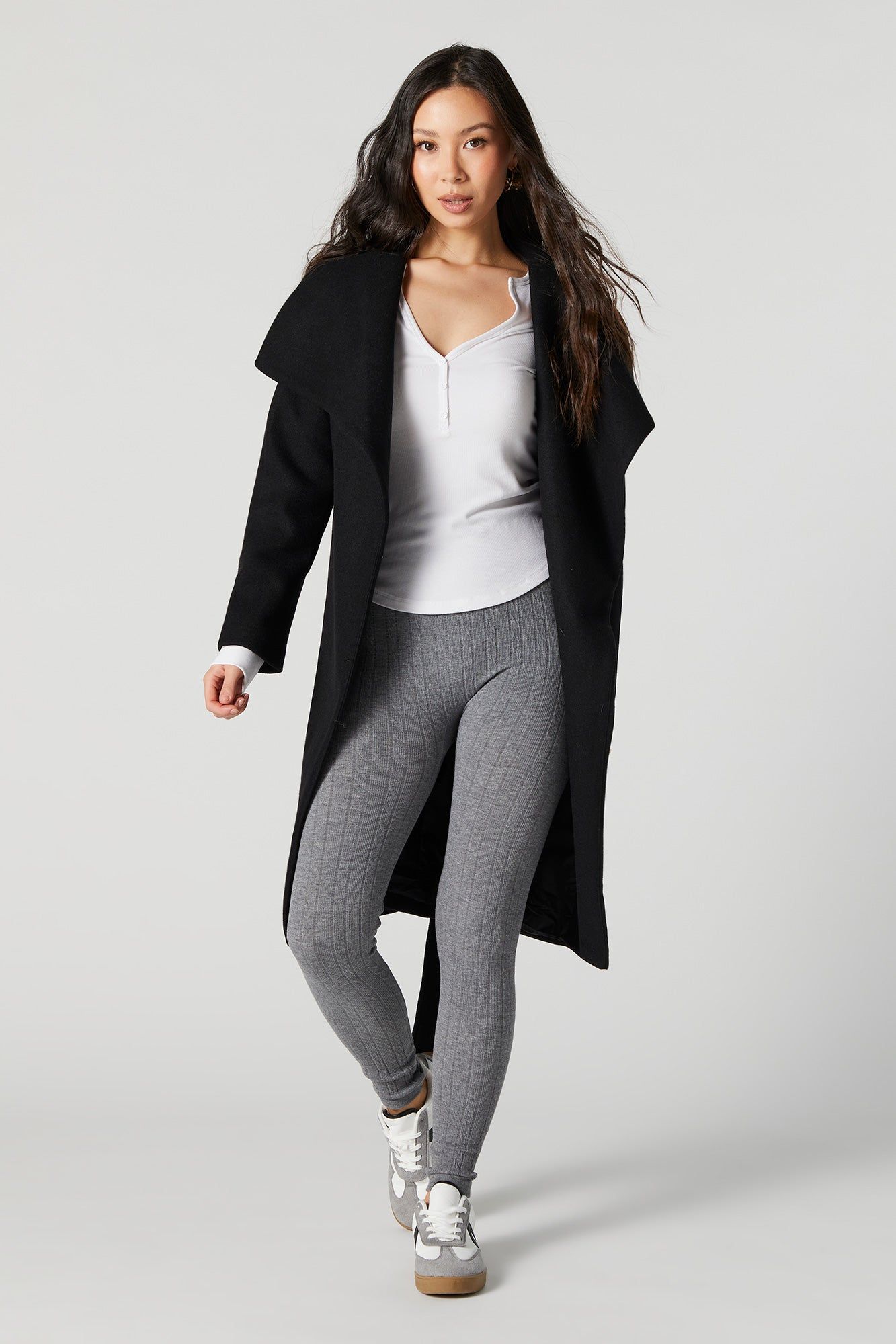 Seamless Ribbed Fleece Lined Legging sold by Urban Planet product image thumbnail 3