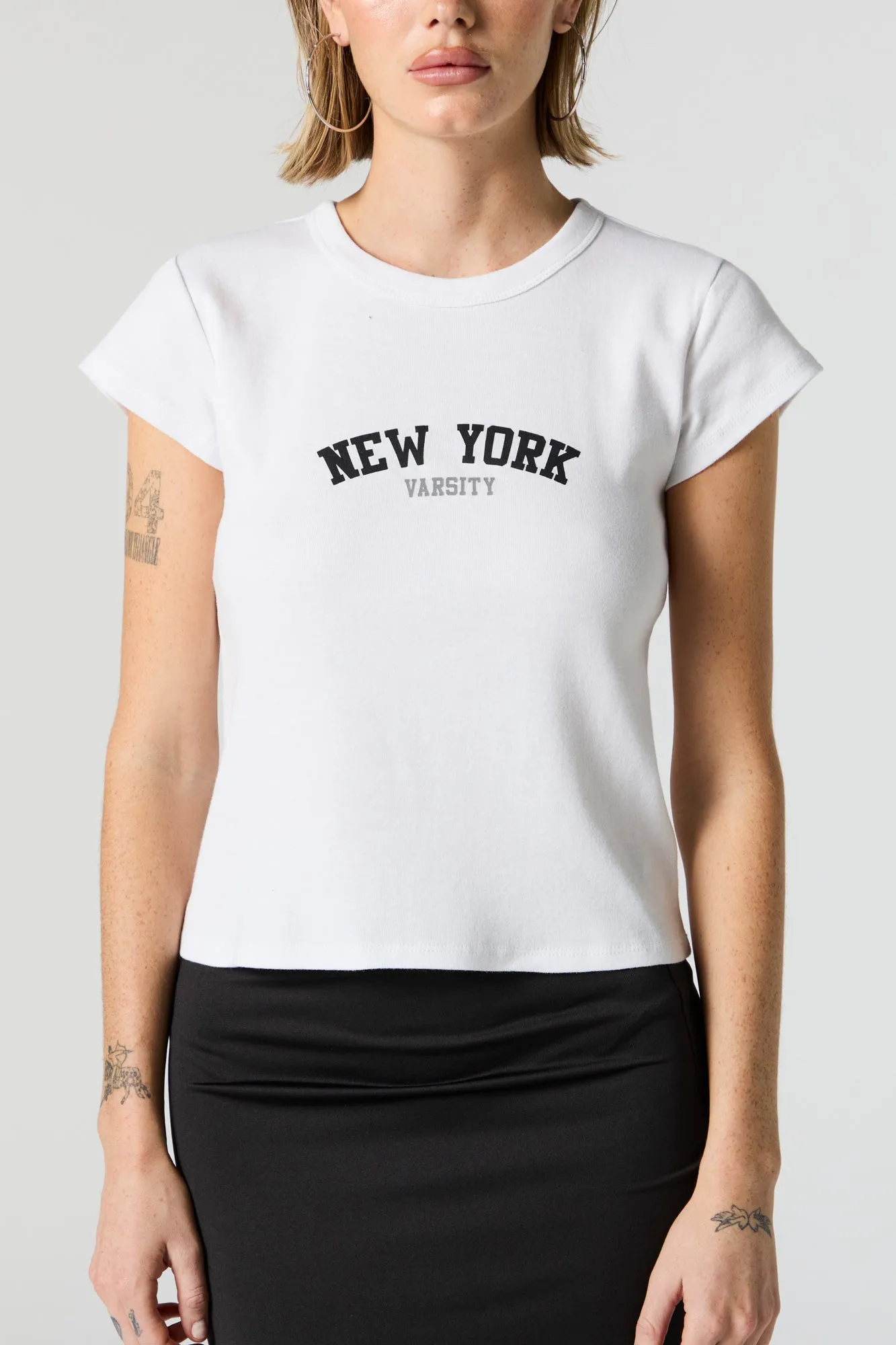 New York Graphic Fitted T-Shirt sold by Urban Planet