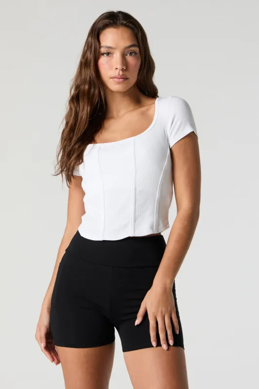 Short de cycliste à taille haute avec poches latérales sold by Urban Planet