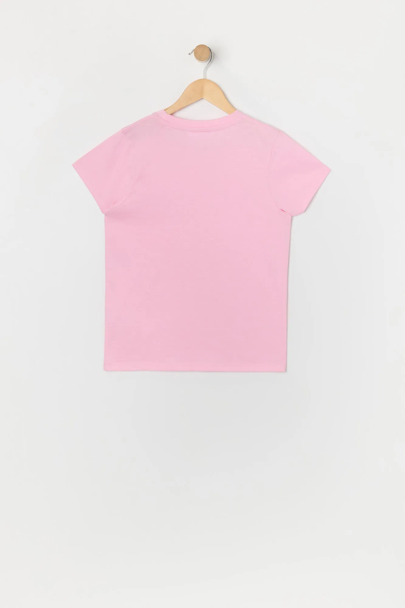 T-shirt rose à imprimé Believe in Yourself pour fille sold by Urban Planet product image thumbnail 2