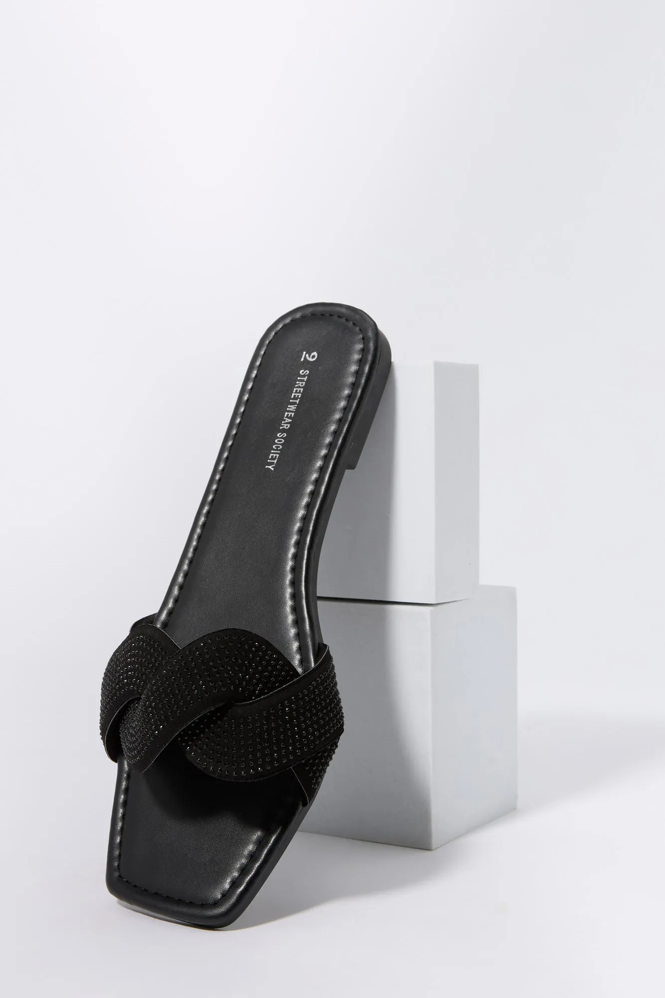 Rhinestone Twist Slide Sandal sold by Urban Planet product image thumbnail 5