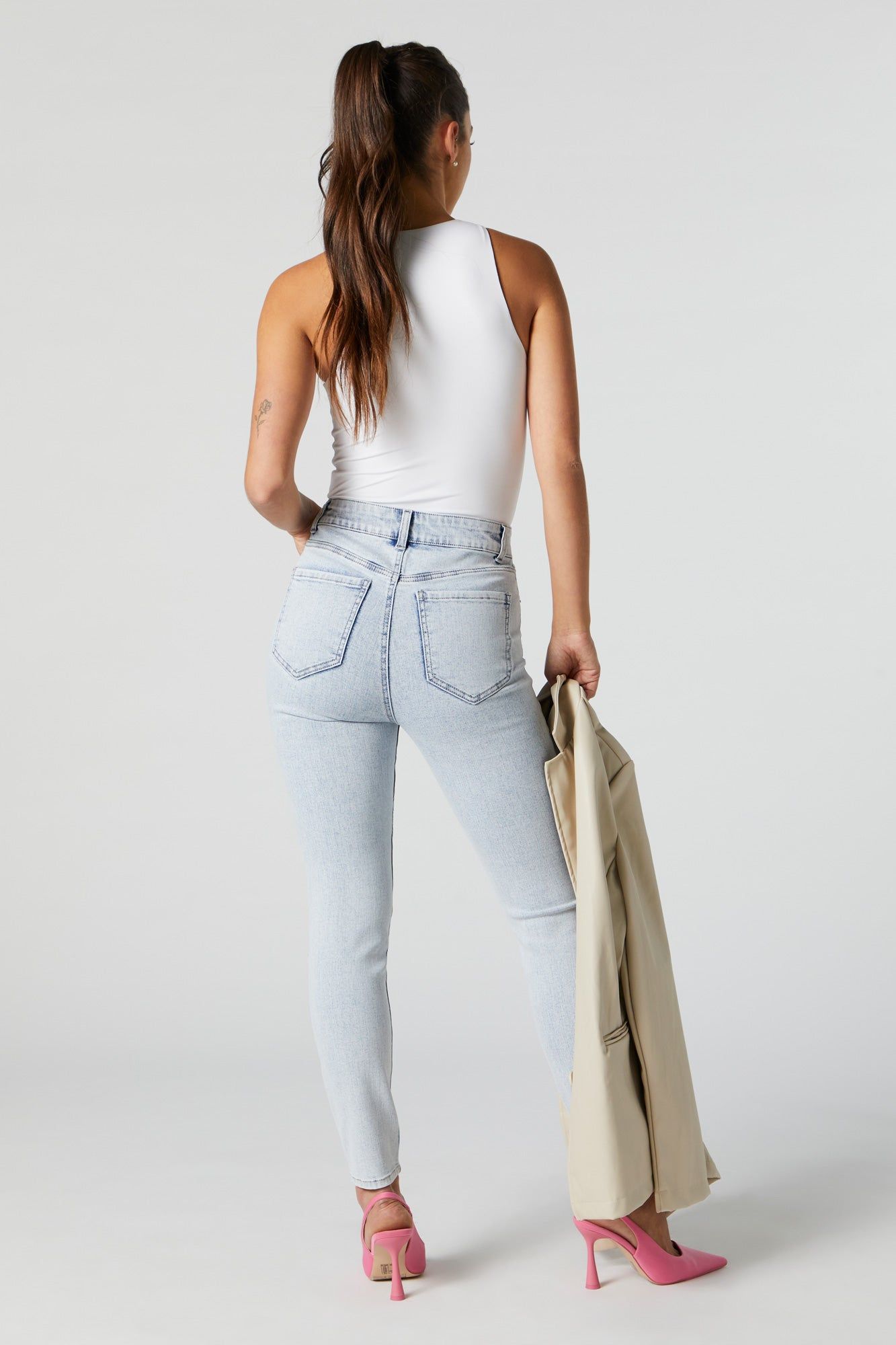 Miami High Rise Acid Wash Jean sold by Urban Planet product image thumbnail 3