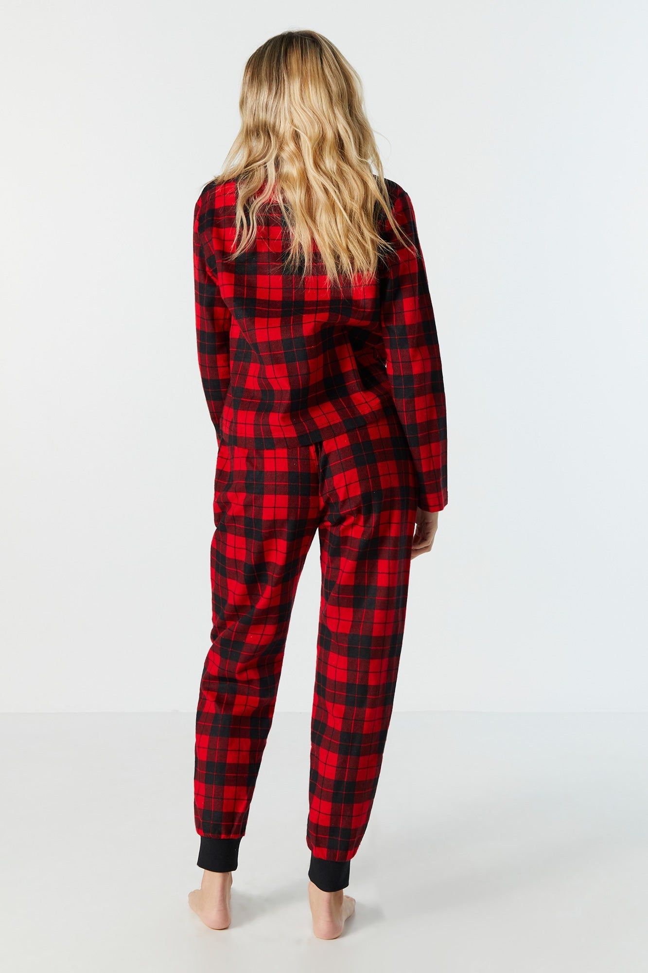Printed Flannel Pajama Jogger sold by Urban Planet product image thumbnail 3