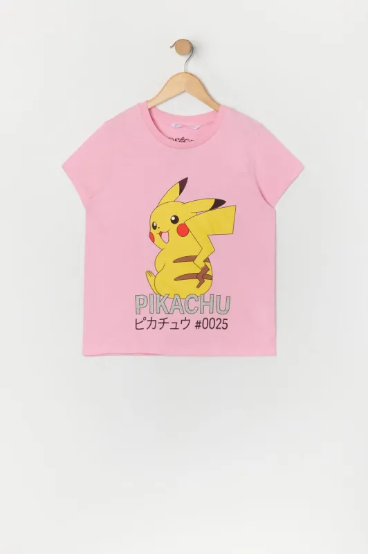 T-shirt à imprimé Pikachu pour fille sold by Urban Planet