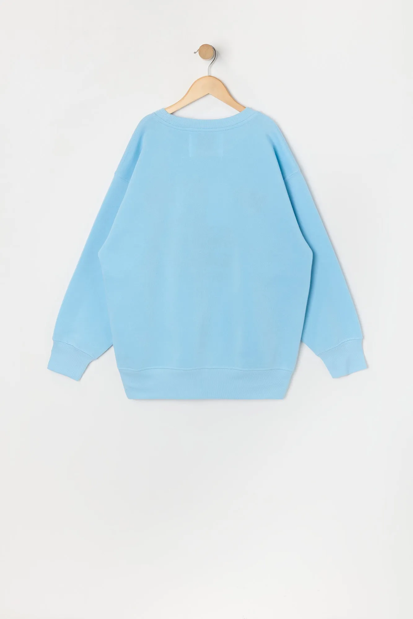 Chandail surdimensionné en molleton avec motif brodé Manhattan en chenille pour fille sold by Urban Planet product image thumbnail 2