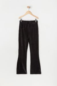 Pantalon à jambe évasée en velours pour fille noir sold by Urban Planet