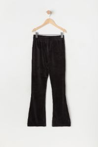 Pantalon à jambe évasée en velours pour fille noir sold by Urban Planet