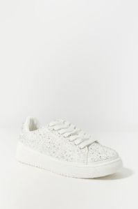 Espadrilles à tige basse plateforme lacées avec pierres du Rhin sold by Urban Planet