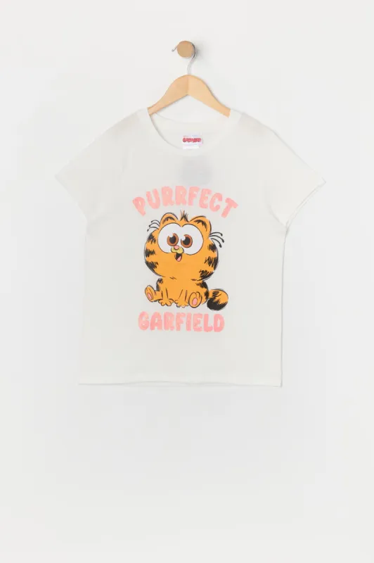 T-shirt à imprimé Purrfect Garfield pour fille sold by Urban Planet