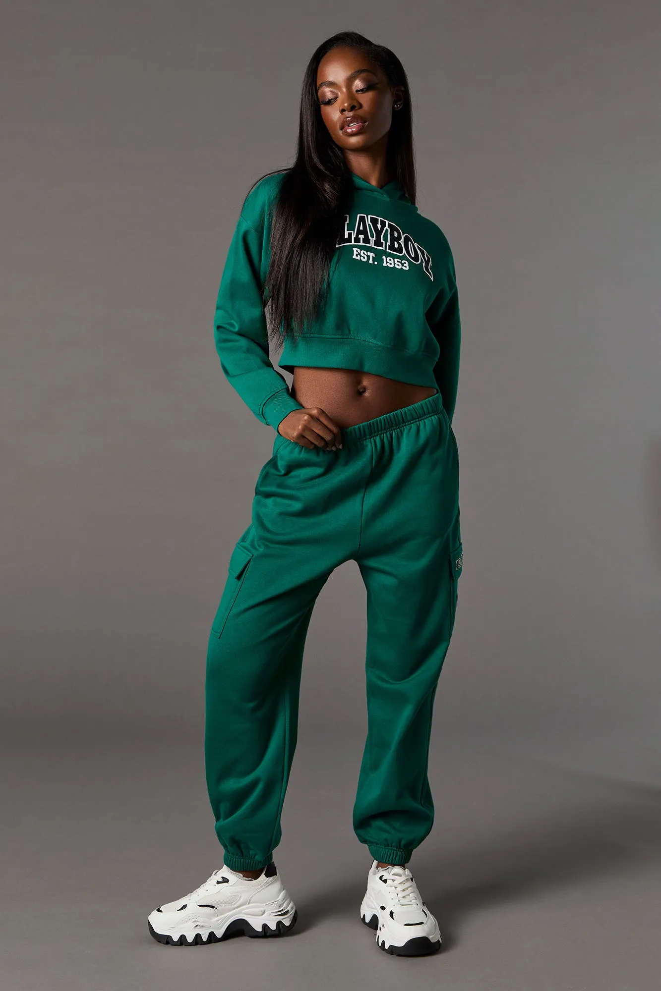 Playboy Graphic Fleece Cargo Jogger sold by Urban Planet product image thumbnail 4