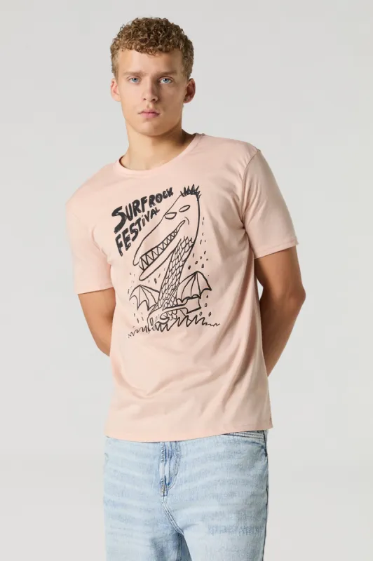 Surf Rock Festival Graphic T-Shirt sold by Urban Planet