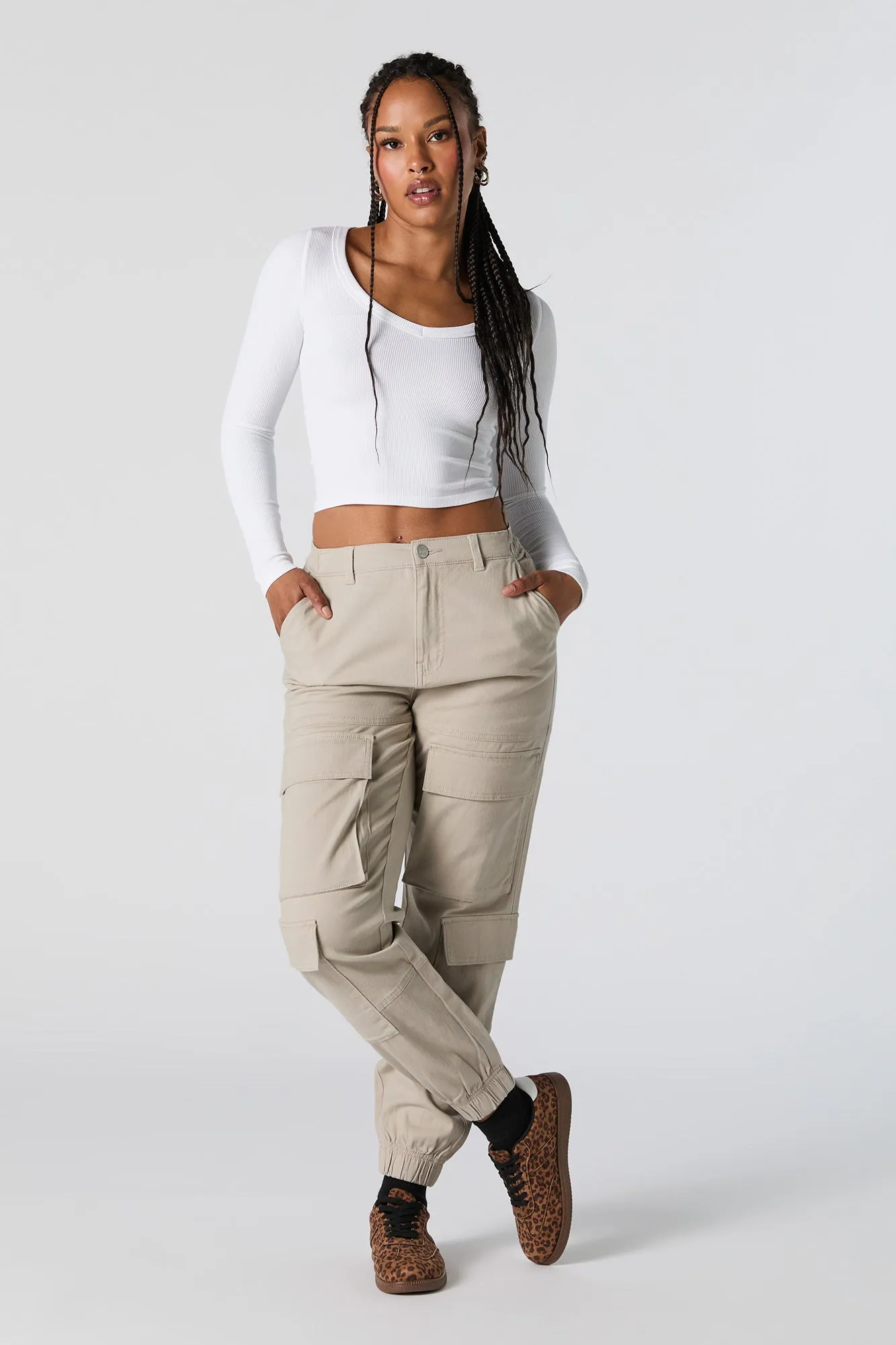 Jogger cargo à quatre poches sold by Urban Planet product image thumbnail 5
