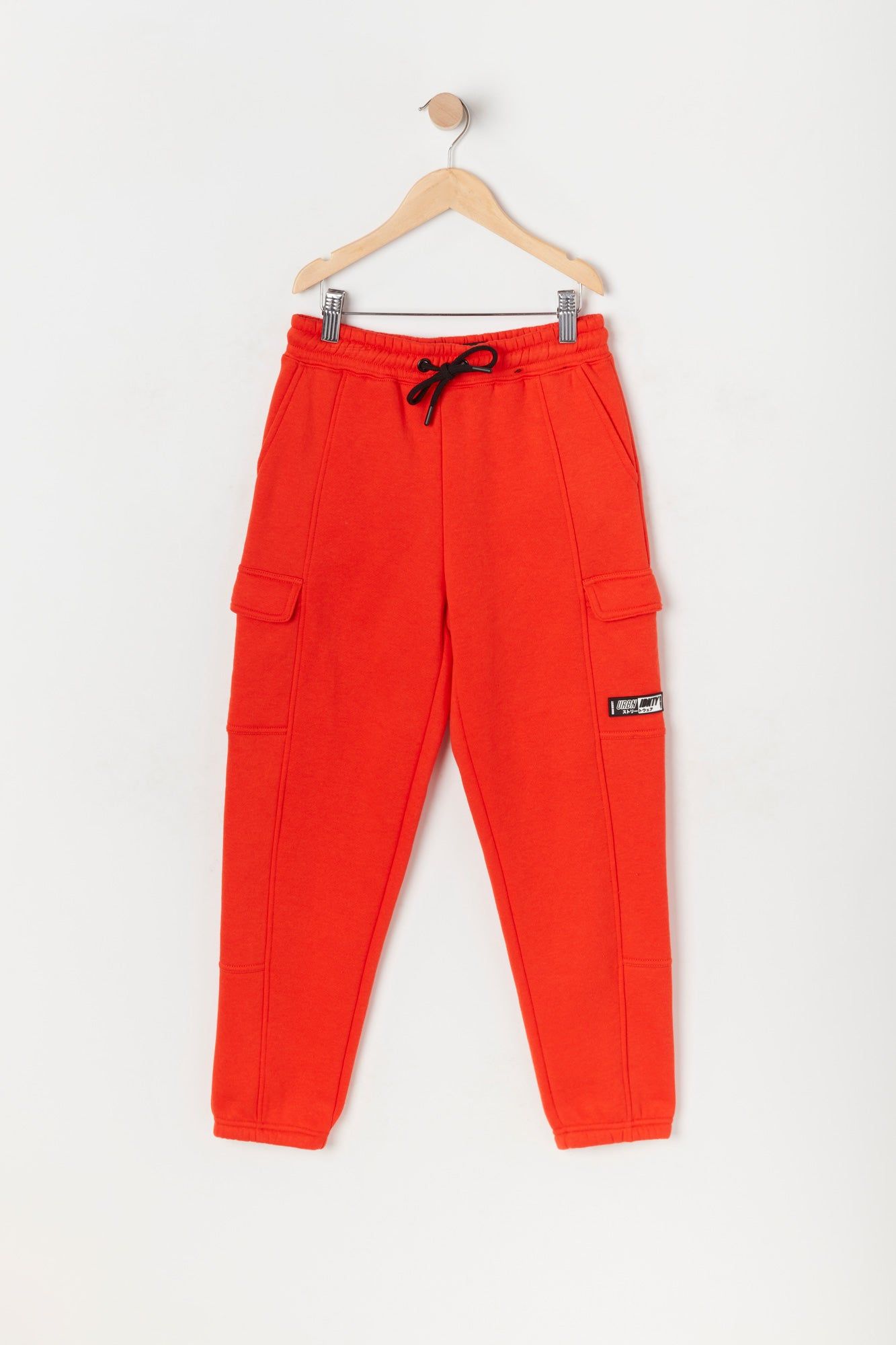 Boys Solid Fleece Cargo Jogger sold by Urban Planet