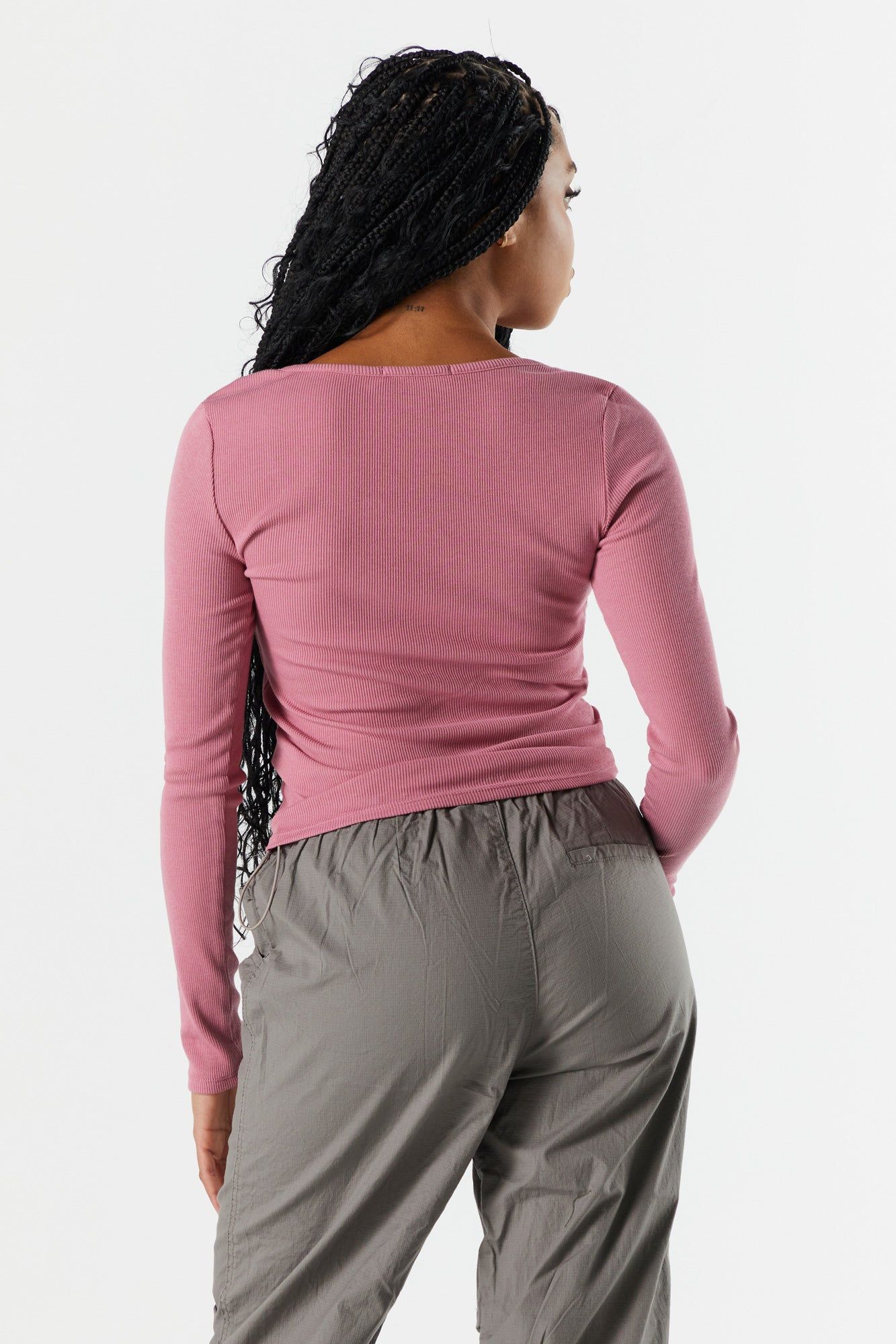 Ribbed Square Neck Long Sleeve Top sold by Urban Planet product image thumbnail 11