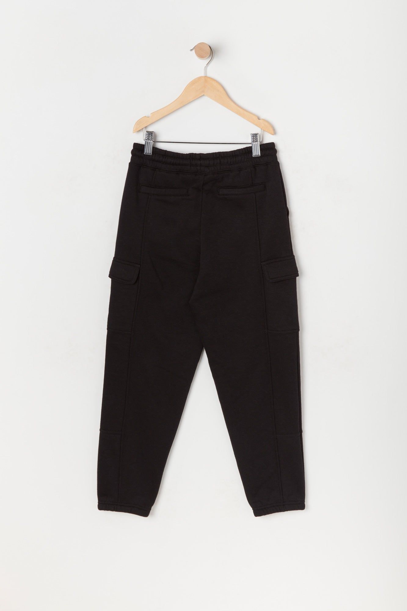 Boys Solid Fleece Cargo Jogger sold by Urban Planet product image thumbnail 4