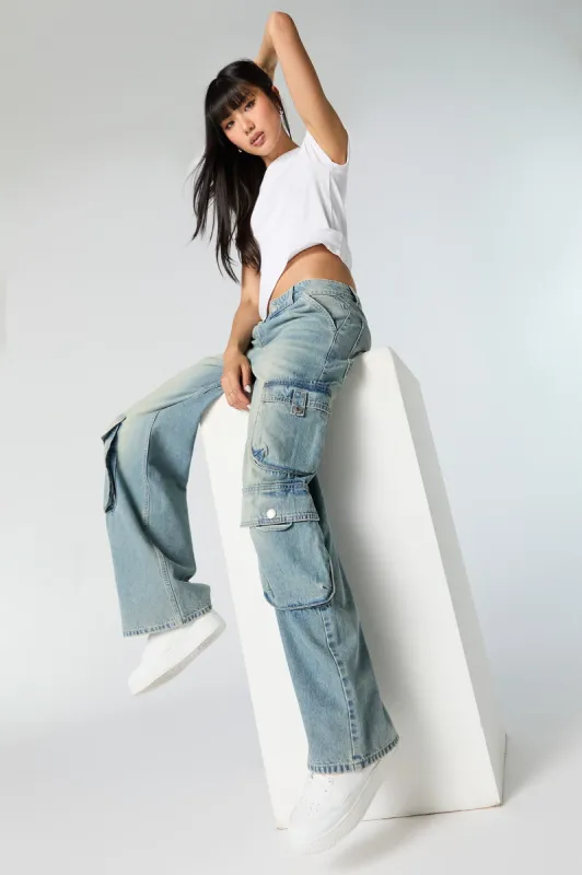 Jean cargo mi-taille sold by Urban Planet