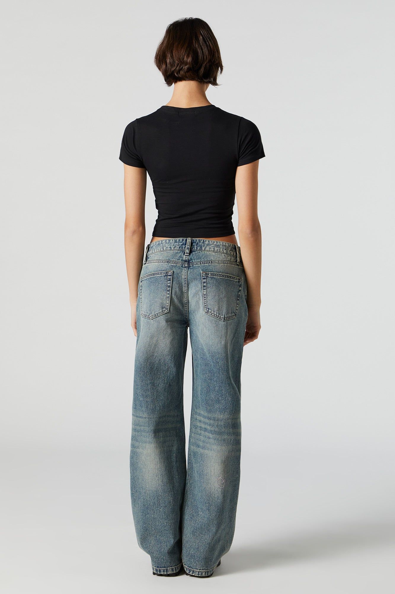 Wide Leg Low Rise Skater Jean sold by Urban Planet product image thumbnail 3