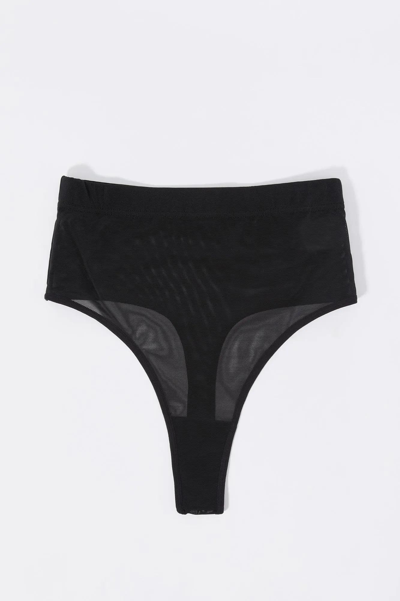 Mesh High-Rise Thong Panty sold by Urban Planet product image thumbnail 5