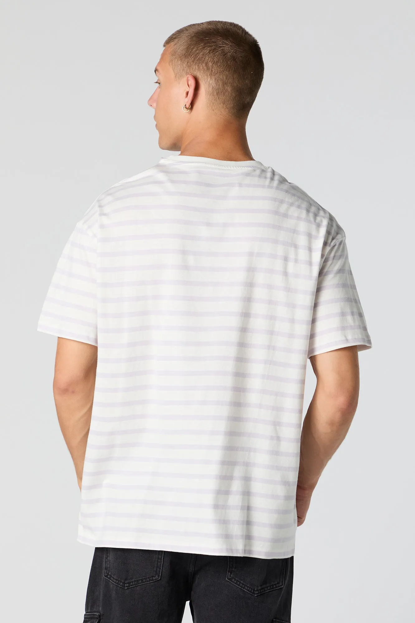 Striped Crewneck T-Shirt sold by Urban Planet product image thumbnail 5