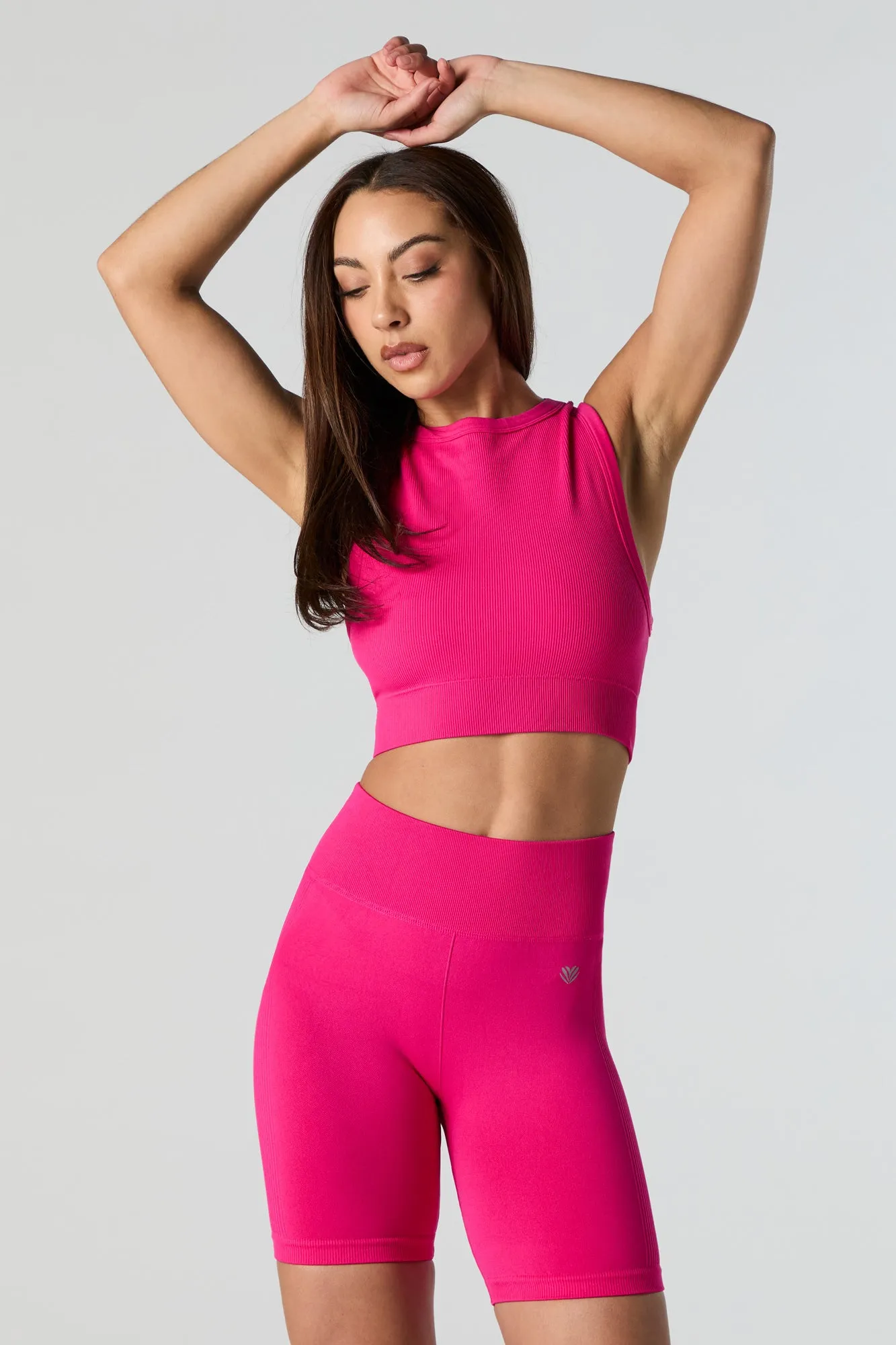 Short de cycliste Active à taille haute sold by Urban Planet product image thumbnail 5
