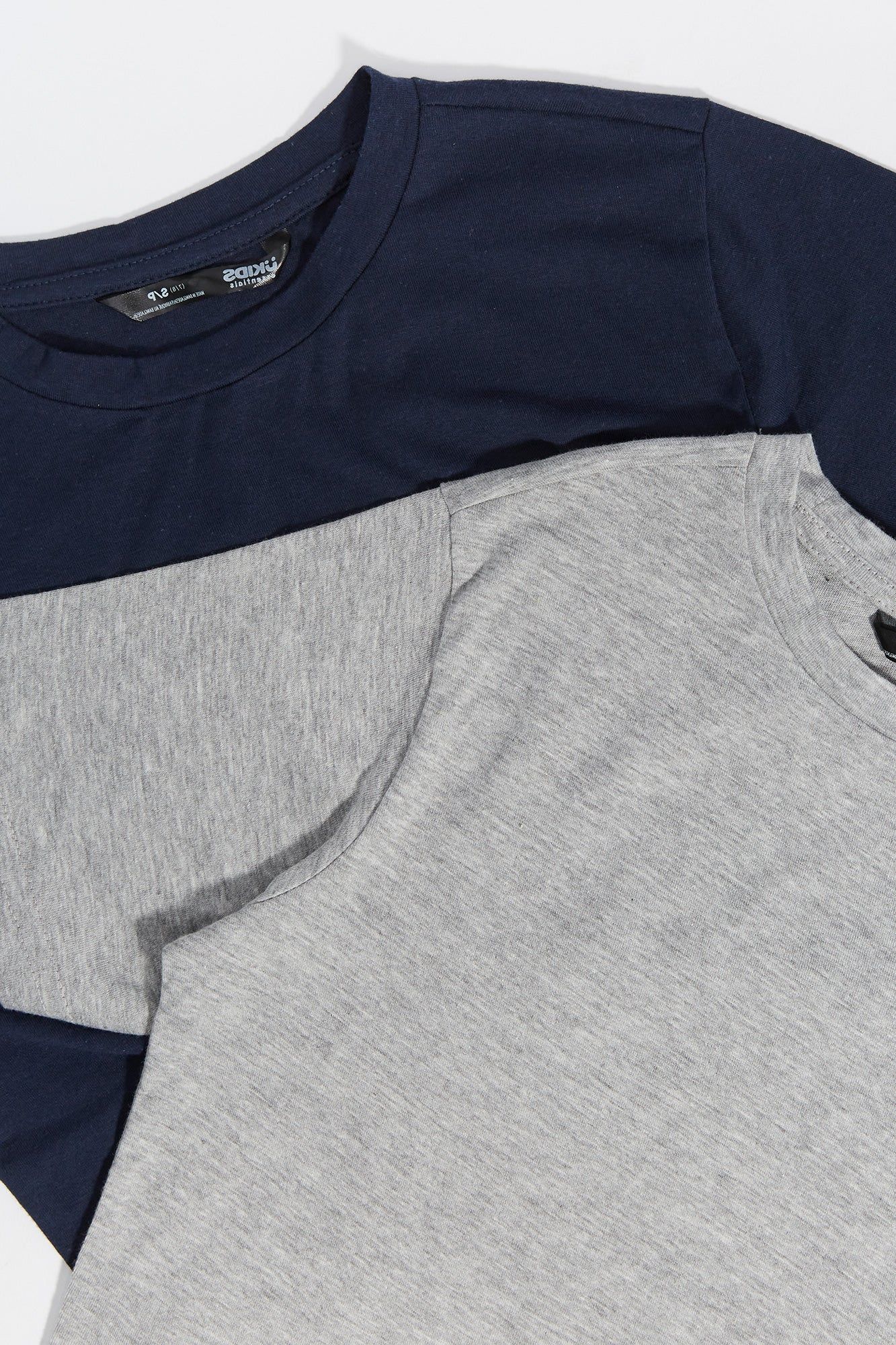 Unisex Grey & Blue Basic Crew Neck T-Shirt (2 Pack) sold by Urban Planet