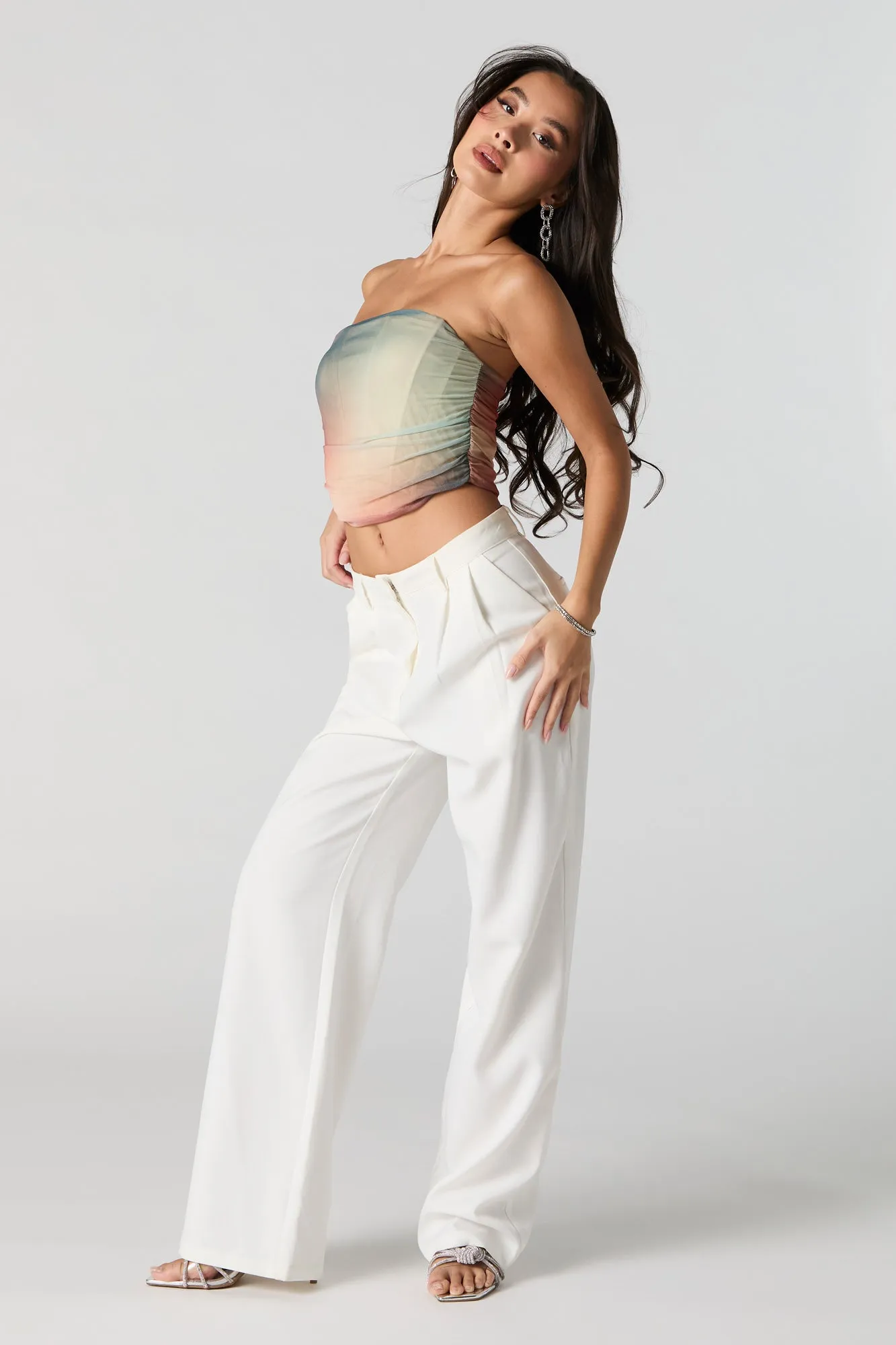 Coloured Mesh Corset Top sold by Urban Planet product image thumbnail 3