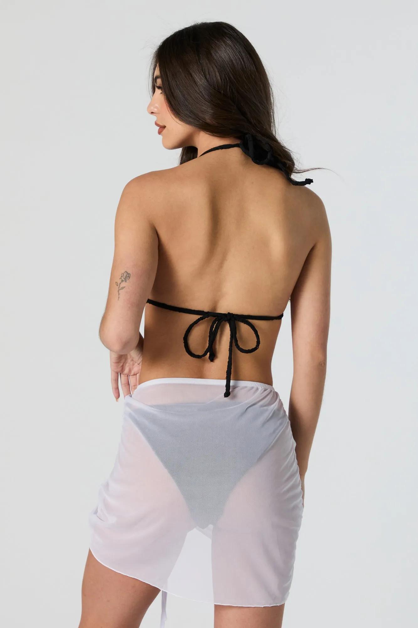 Minijupe couvre-maillot en filet ruché sold by Urban Planet product image thumbnail 3